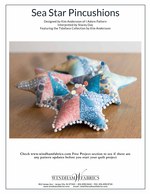 Sea Star Pincushions and Pillow by Kim Andersson of I Adore Pattern and Stacey Day 